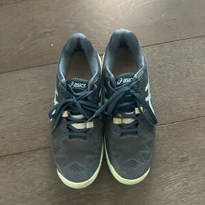 Asics blue and teal Women's tennis sneakers- Gel resolution-size 8